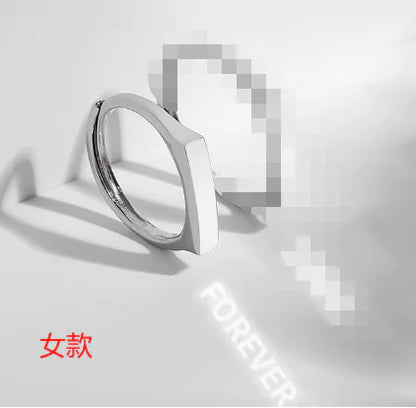 925 Silver Projection Ring for Couples (One Piece)