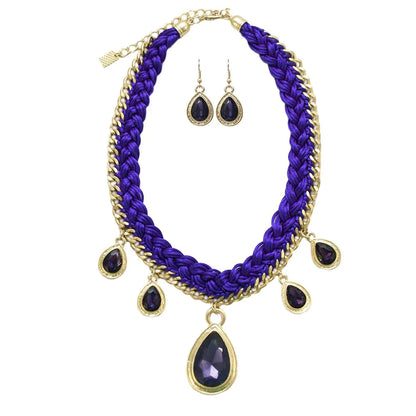 Droplets Necklace & Earrings Set - Matching Jewelry | Aethel Adorn
