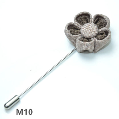 Floral Brooch for Hanfu - Two Color Petals Design