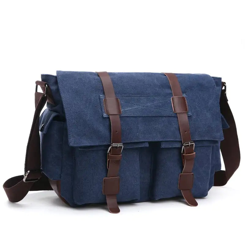 Korean Fashion Casual Canvas Crossbody Bag for Men