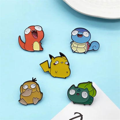 Cute Pokémon Brooch - Pikachu Couple Anime Pin