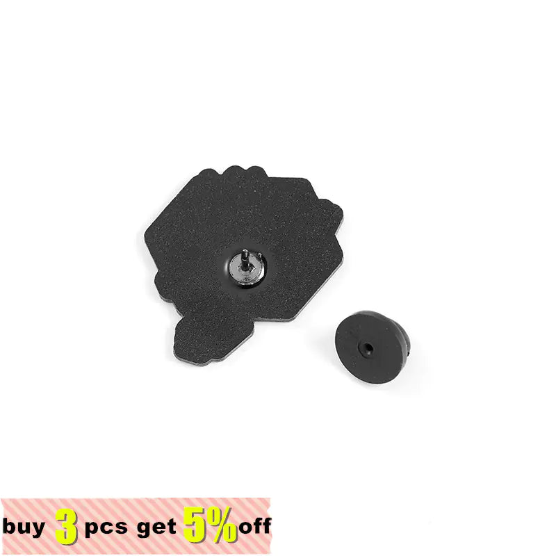 3D Geometric Cartoon Bee Enamel Brooch for Minecraft