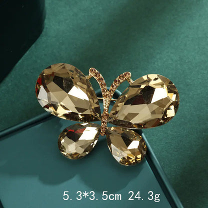 Luxury Animal Rhinestone Butterfly Brooch for Women