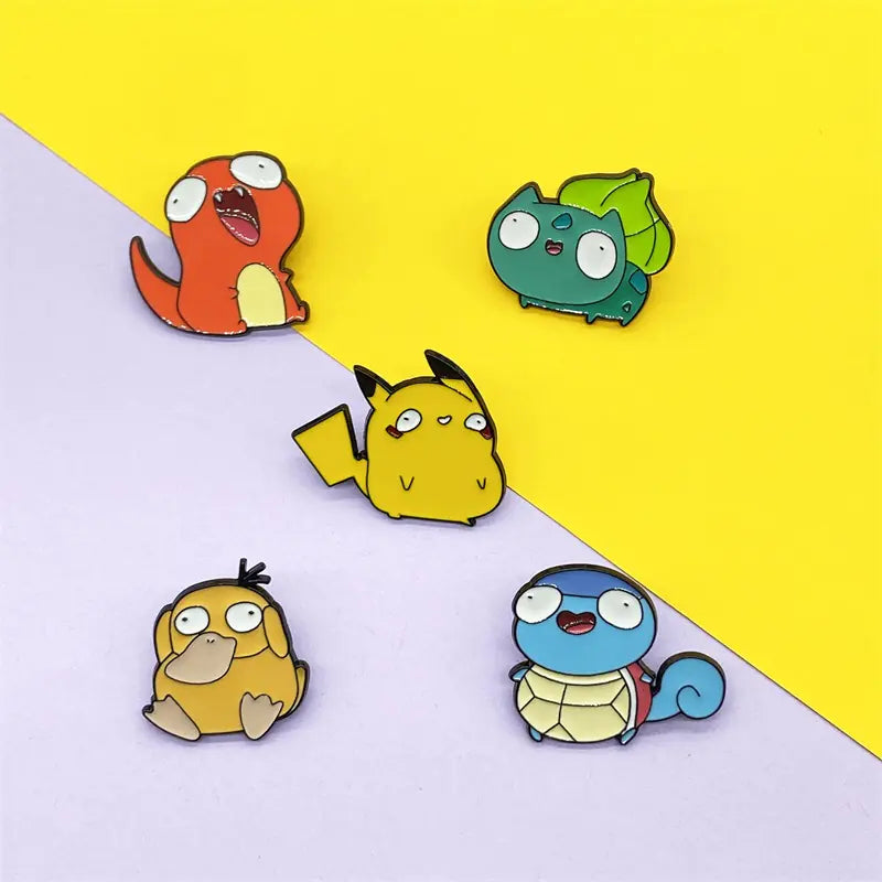 Cute Pokémon Brooch - Pikachu Couple Anime Pin