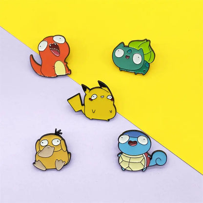 Cute Pokémon Brooch - Pikachu Couple Anime Pin