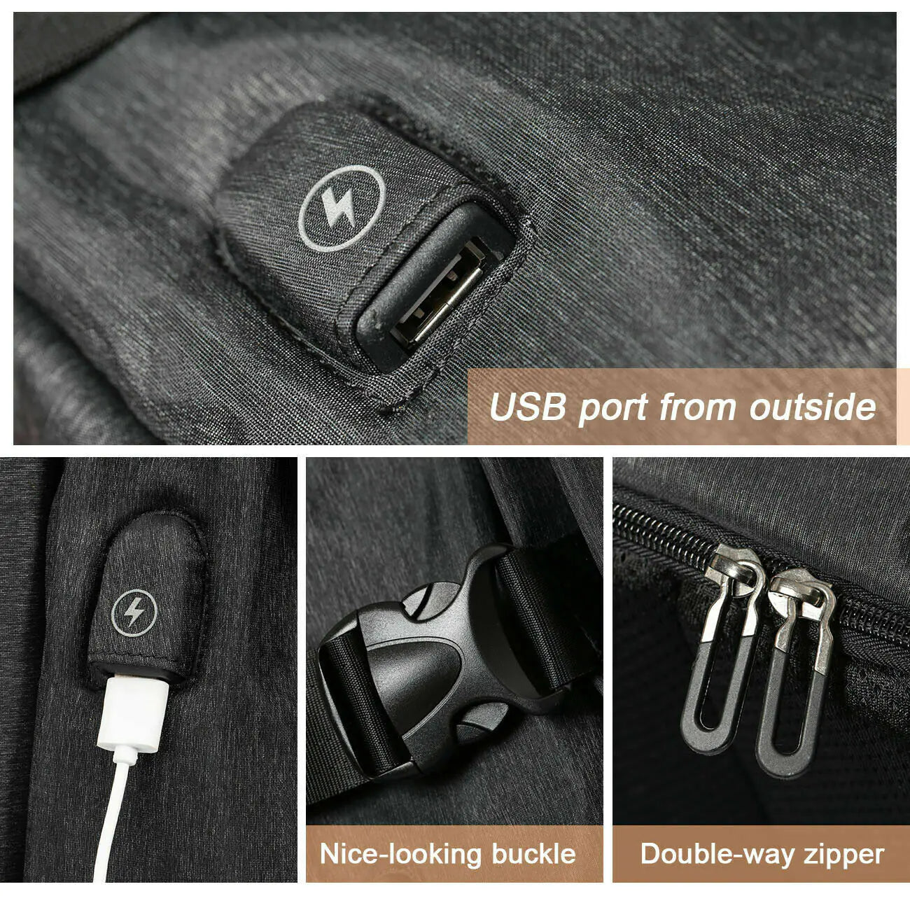 Crossbody Messenger Bag for Men - Urban Cycling Style