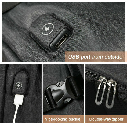 Crossbody Messenger Bag for Men - Urban Cycling Style