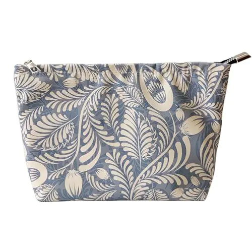 itgowisa Makeup Bag Travel Makeup Bag For Purse Leaves Cosmetic Bag Small Make Up Bag Waterproof Makeup Bag For Women High Capacity Wash Bag Toiletry Bag Zipper Travel Pouch Gifts for Travel