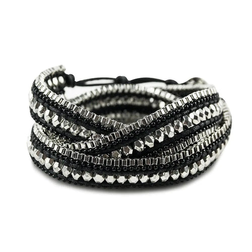 Midnight Black Bling Bracelet - Sparkle Jewelry | Aethel Adorn