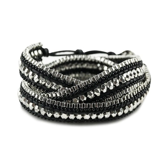 Midnight Black Bling Bracelet - Sparkle Jewelry | Aethel Adorn