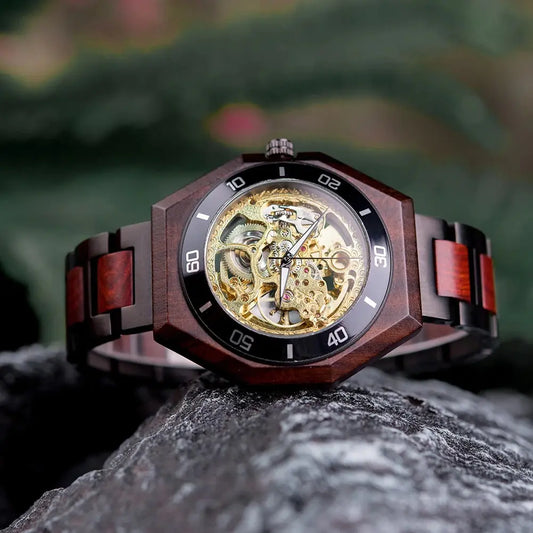 Automatic Wood Mechanical Men's Fashion Watch