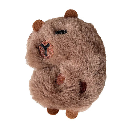 Cute Plush Cartoon Capybara Brooch for Bags and Outfits