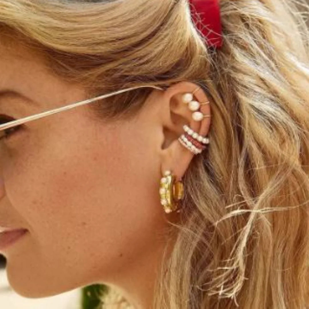 Ally Pearl Earrings - Elegant Luxury Jewelry | Aethel Adorn