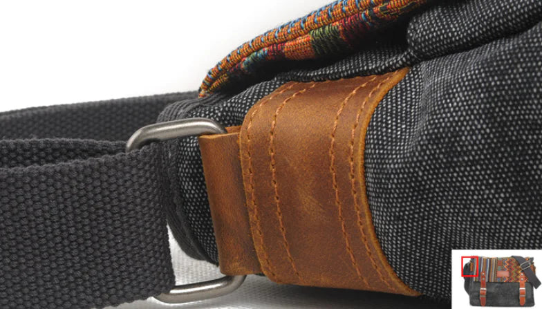 Retro Style Leather Crossbody Bag for Men