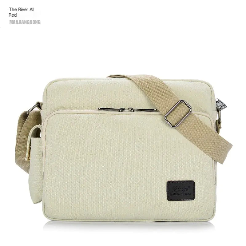 Vintage Canvas Crossbody Bag for Men
