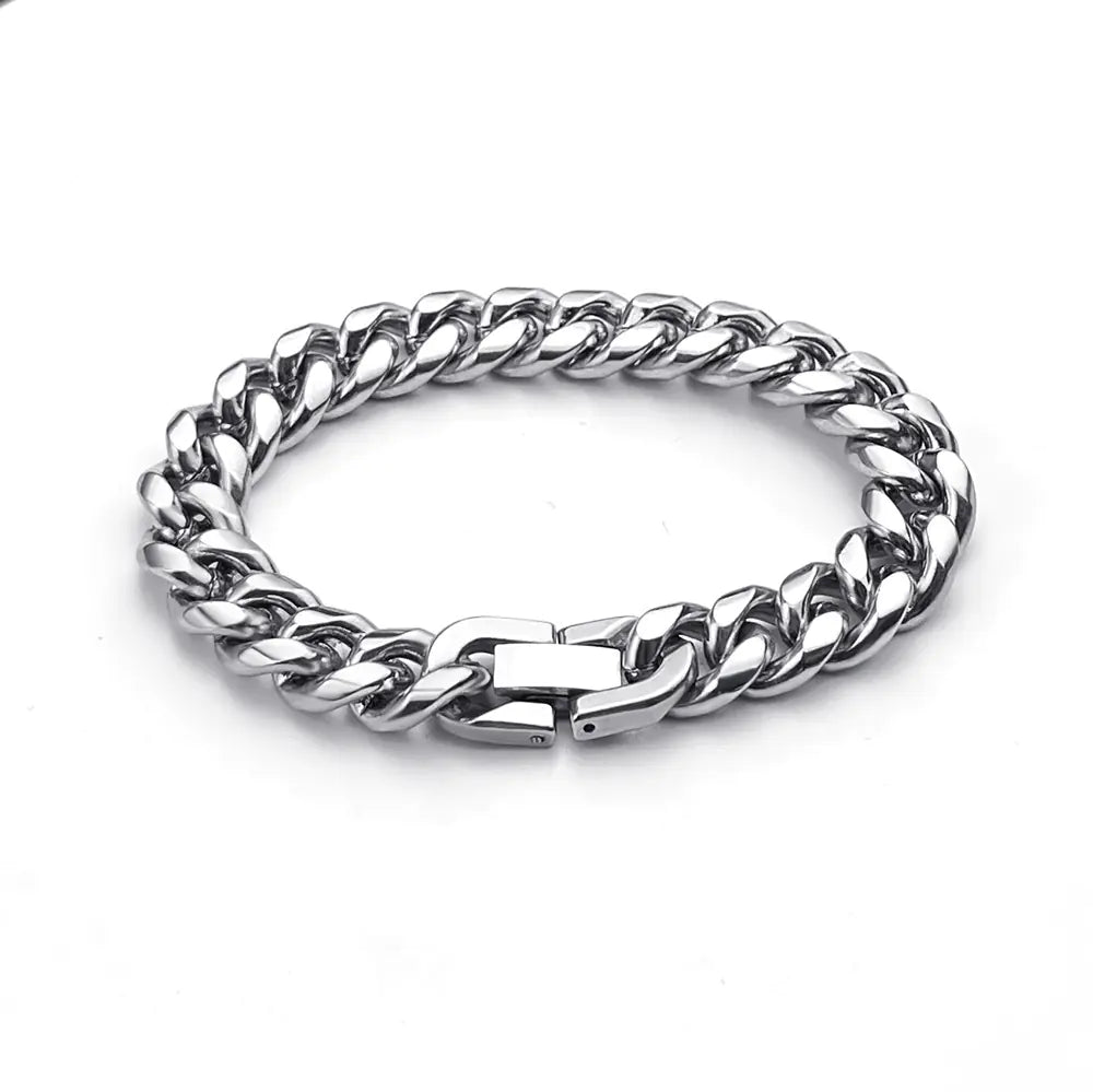 Linyx Fashionable Titanium Steel Cuban Bracelet (Single)