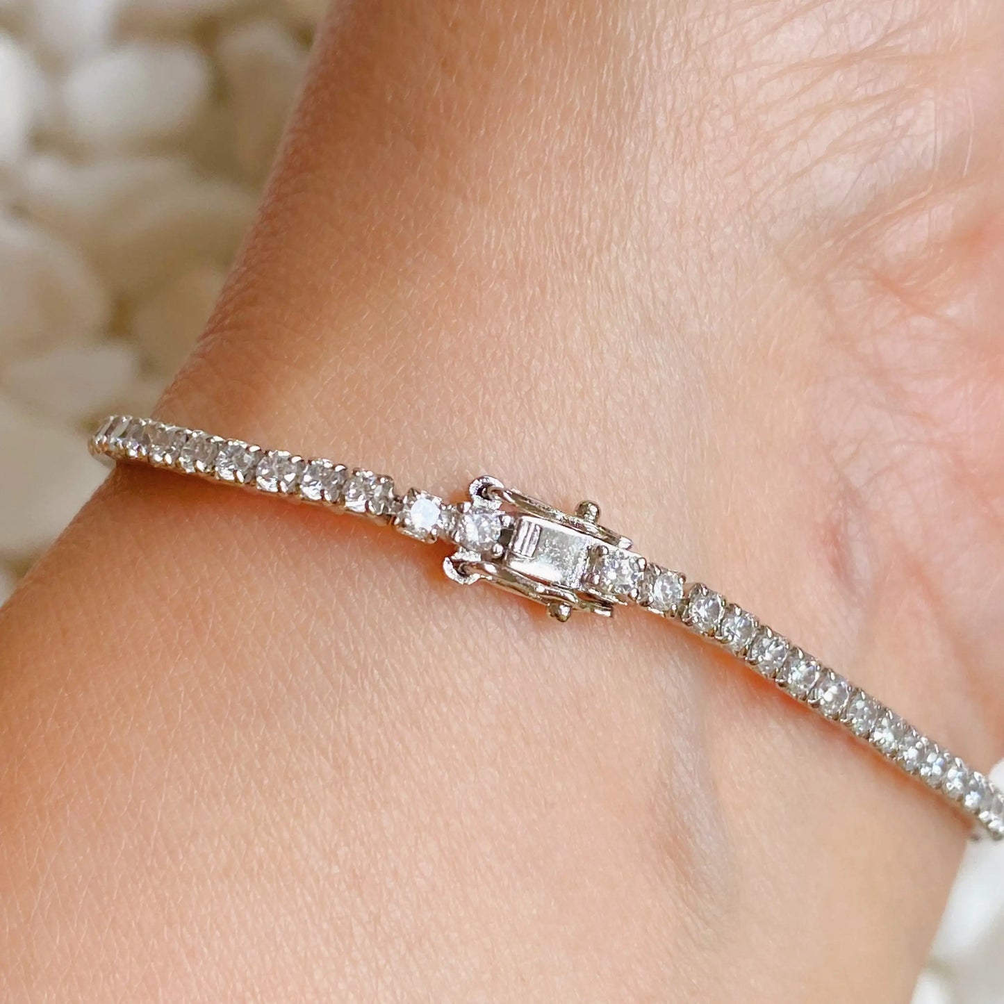 Elena Sterling Silver Tennis Bracelet