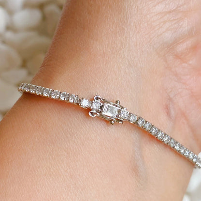 Elena Sterling Silver Tennis Bracelet