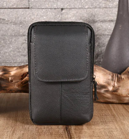 Vintage Genuine Leather Multifunctional Waist Bag for Men
