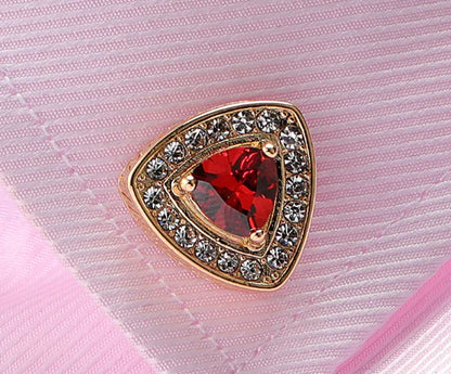 Men's Crystal Lapel Pin Fashionable Suit Brooch