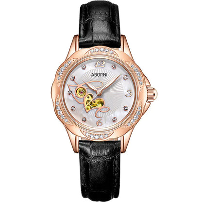 Women's Swiss Waterproof Mechanical Watch with Luminous Feature
