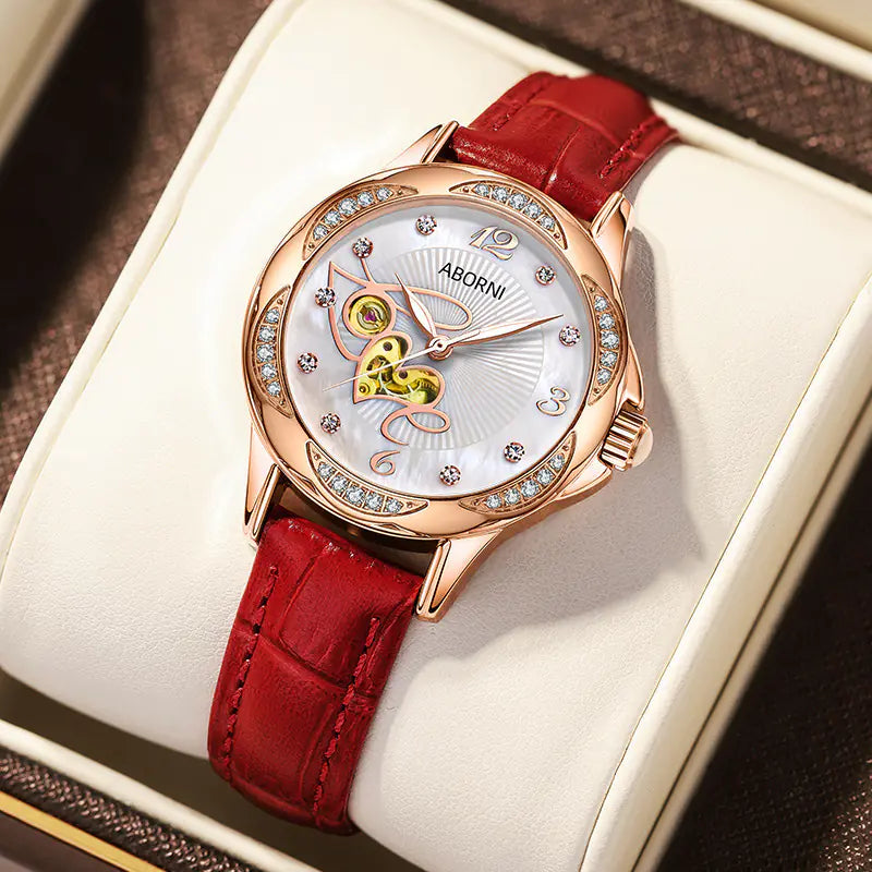 Women's Swiss Waterproof Mechanical Watch with Luminous Feature