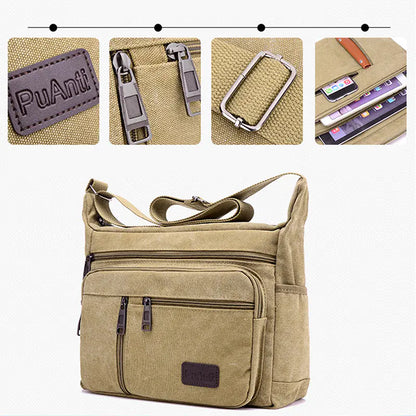 Quality Canvas Crossbody Travel Bag for Men