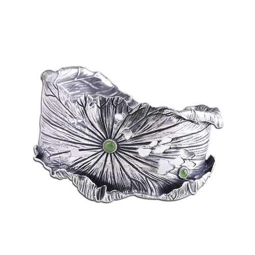 Lotus Leaf and Tian Jasper Bracelet