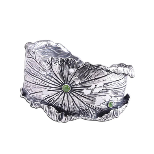 Lotus Leaf and Tian Jasper Bracelet