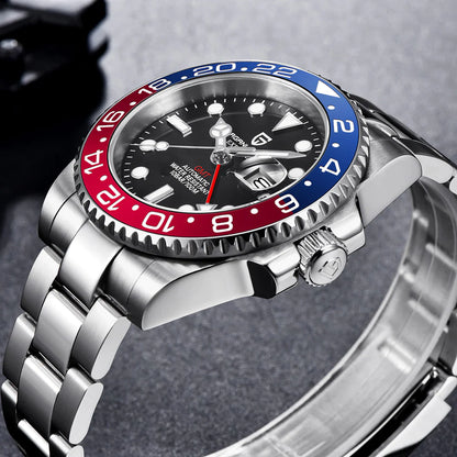 Calendar Luminous Men's Stainless Steel Watch