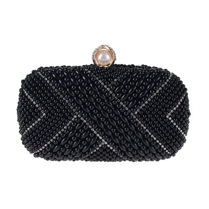 Women's Small Square Bag with Pearl Detail