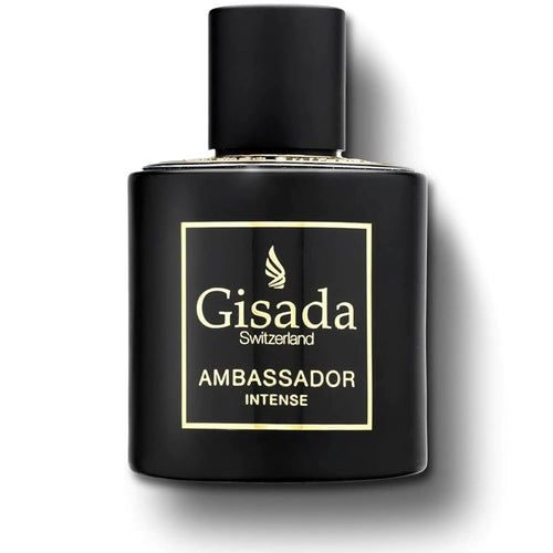 Gisada Ambassador Intense Cologne for Men - Perfume for Men with Strong Masculine Scent & Classic Fragrance - Lasting Scent with Warm Citrusy Spicy Oriental Notes - Made in Switzerland 1.7 fl.oz.