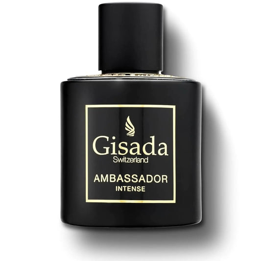 Gisada Ambassador Intense Cologne for Men - Perfume for Men with Strong Masculine Scent & Classic Fragrance - Lasting Scent with Warm Citrusy Spicy Oriental Notes - Made in Switzerland 1.7 fl.oz.