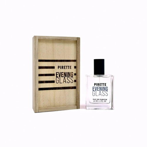 PIRETTE Evening Glass Eau De Parfum Women’s Beach Inspired Perfume Spray Notes of Seductive Dark Coconut Warm Wood Smoky Vanilla & Ocean Salt 1.7 Fl Oz