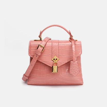 Women's Leather Messenger Shoulder Bag - Versatile Style