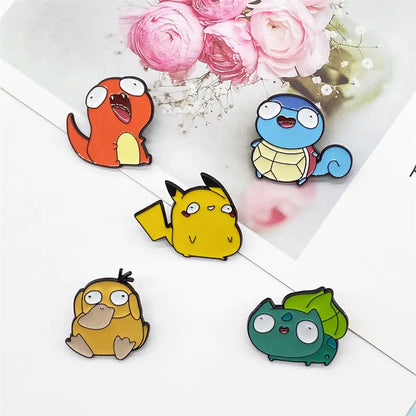 Cute Pokémon Brooch - Pikachu Couple Anime Pin
