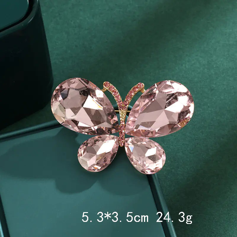 Luxury Animal Rhinestone Butterfly Brooch for Women