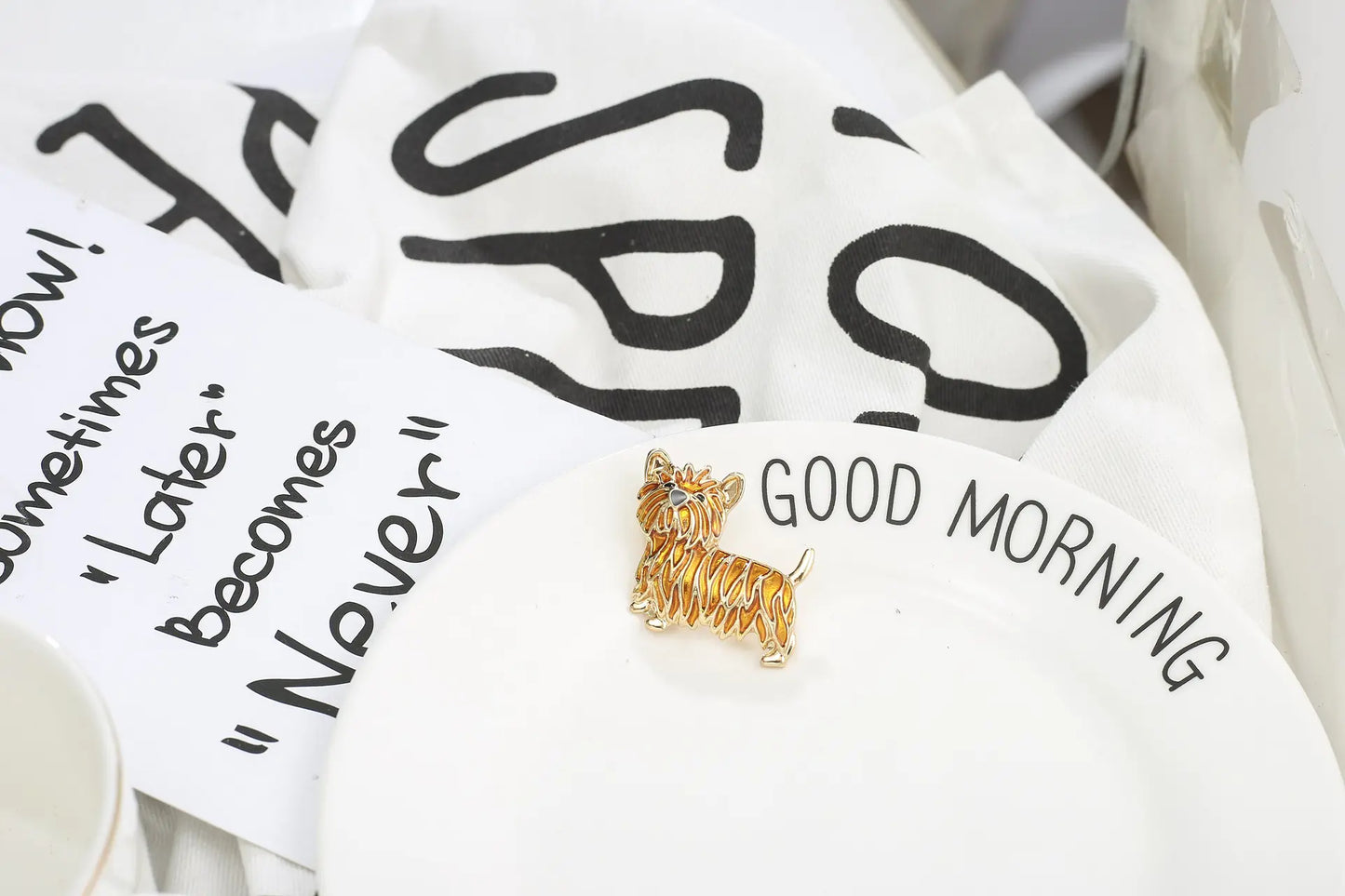 Lion Brooch with Fluffy Dog Design for Girls