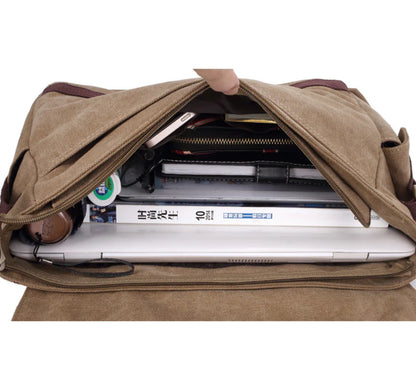 Retro Canvas Messenger Bag for Men - FG264