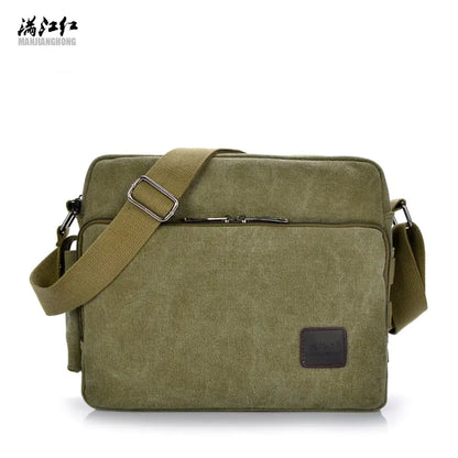 Vintage Canvas Crossbody Bag for Men