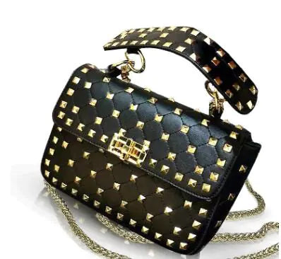 Crossbody Bag, Shoulder Bag, Studded Clutch