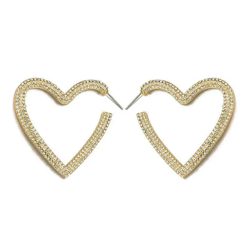 Open Heart Earrings