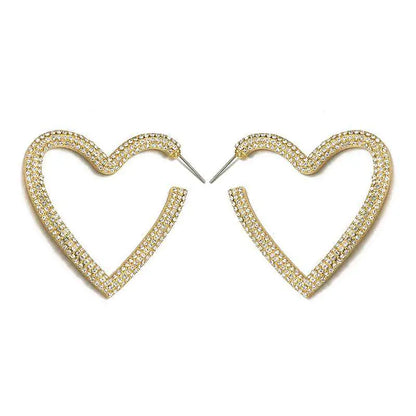 Open Heart Earrings