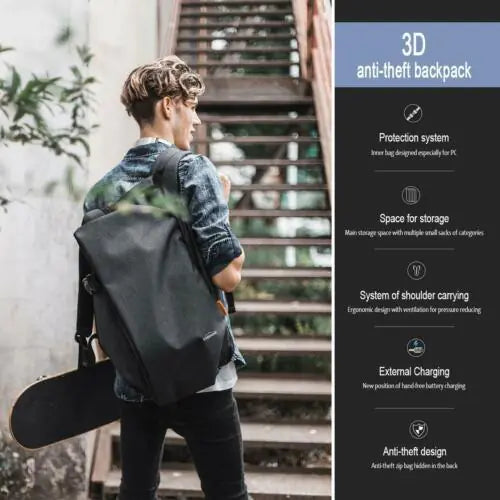 Crossbody Messenger Bag for Men - Urban Cycling Style