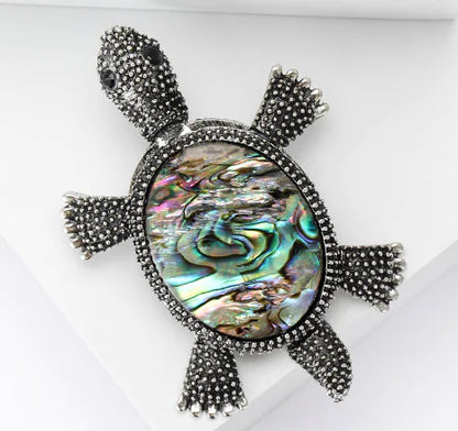 Custom Animal Pattern Brooch for Women - Alloy Turtle Design