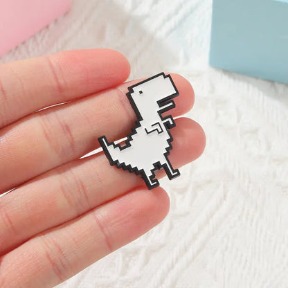 Cartoon Dinosaur Dripping Oil Enamel Brooch for Bags