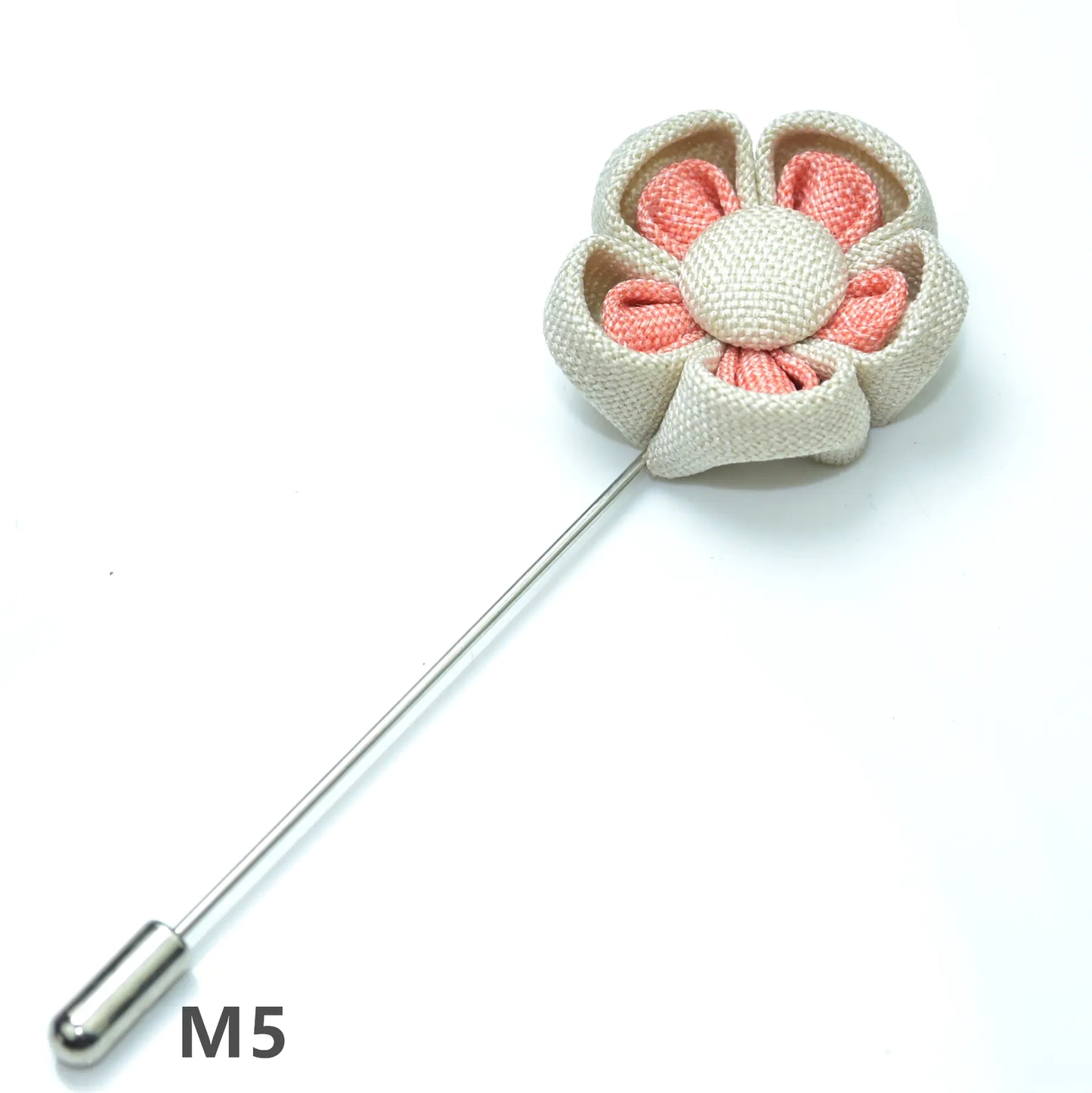 Floral Brooch for Hanfu - Two Color Petals Design