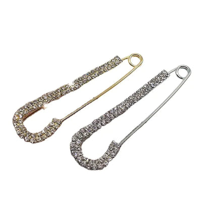 Korean Style Pearl and Rhinestone Brooch Pin