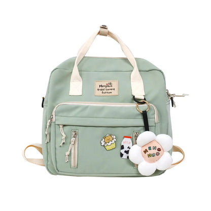Extolove Cute Messenger Bag Kawaii Backpack Japanese Crossbody Bag Aesthetic Bag Ita Bag with Kawaii Accessories (A Green)
