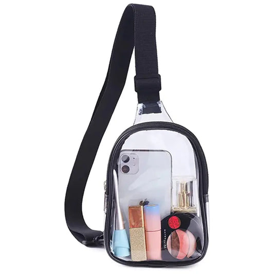 Mini Waterproof PVC Transparent Crossbody Sports Bag